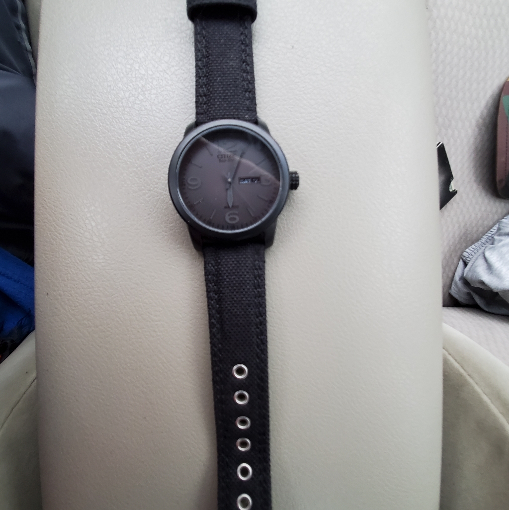 Solid Black Citizens Watch.